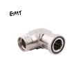 EMT metric male thread bite type tube fittings stainless steel flange elbow compression connectors